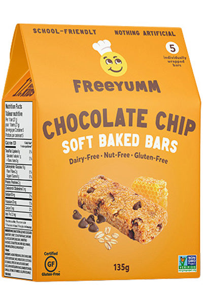 FreeYumm Chocolate Chip Soft Baked Bars (GF) (DF)