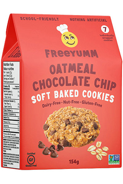 FreeYumm Oatmeal Chocolate Chip Soft Baked Cookies (GF) (DF)