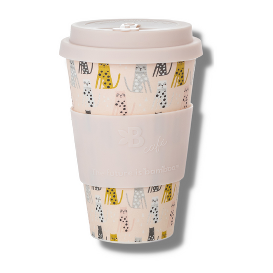 Bamboo Travel Cup - Feline Fine