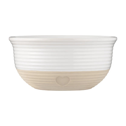 Mason Cash Rustic Charm Mixing Bowl 3.0L Cream & Cane
