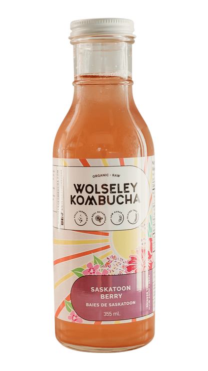 Kombucha - Saskatoon Berry *REFRIGERATED*