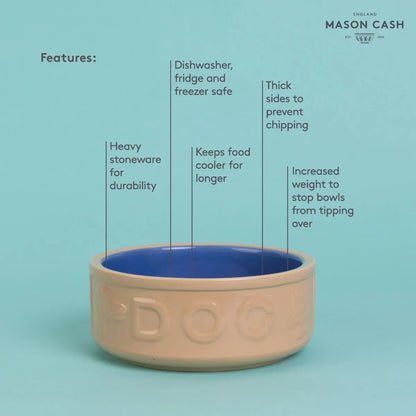 Mason Cash Cane & Blue Dog Bowl