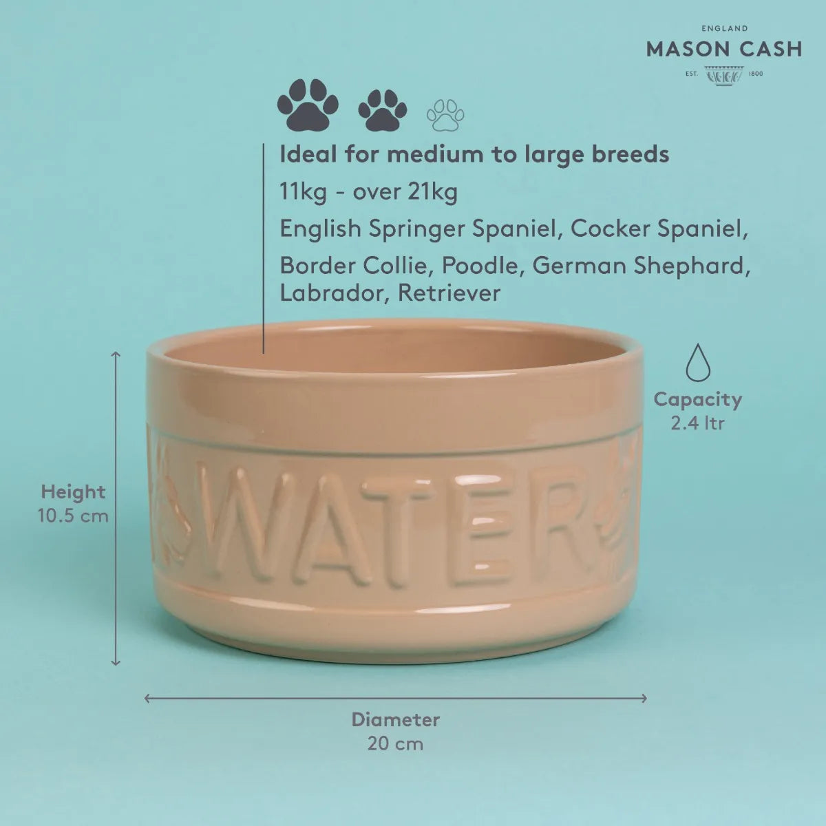 Mason Cash Caneware Dog Water Bowl