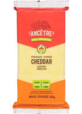 Cheese - Cheddar Medium, Organic *REFRIGERATED*