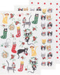 Dishtowel Set Floursack Meowy Christmas, 3-pk
