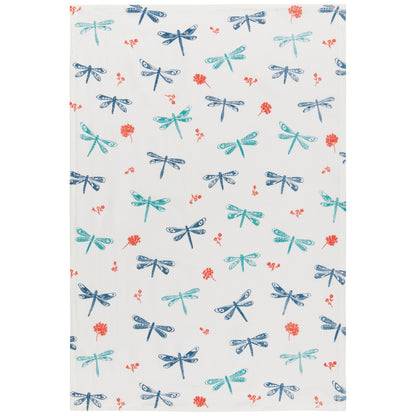 Dishtowel Set Floursack Baker's Dragonfly, 3-pk