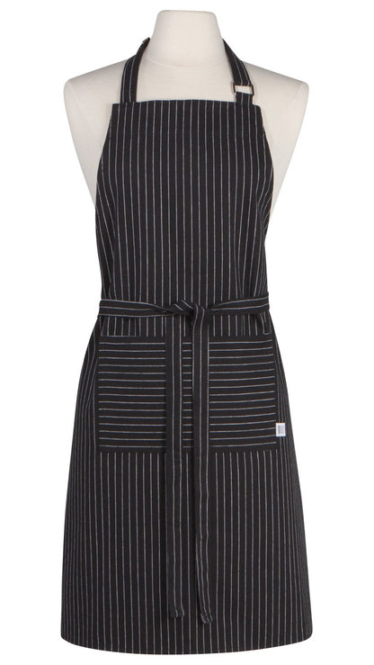 Chef's Apron, Black Pinstripe