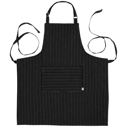Chef's Apron, Black Pinstripe