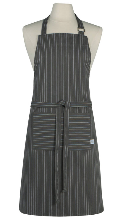 Chef's Apron, Granite Pinstripe