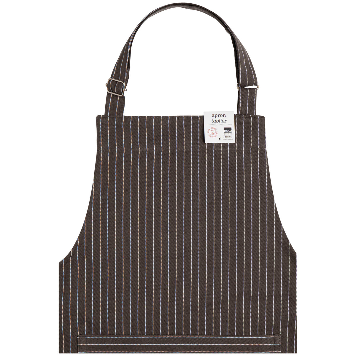 Chef's Apron, Granite Pinstripe
