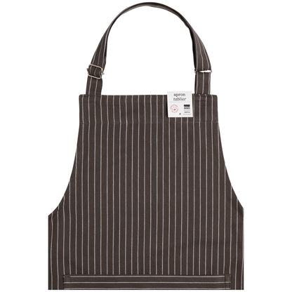 Chef's Apron, Granite Pinstripe