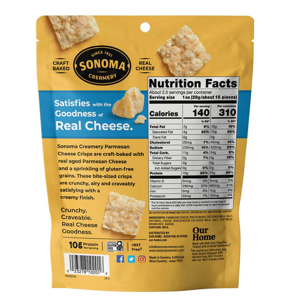 Sonoma Parmesan Cheese Crisps