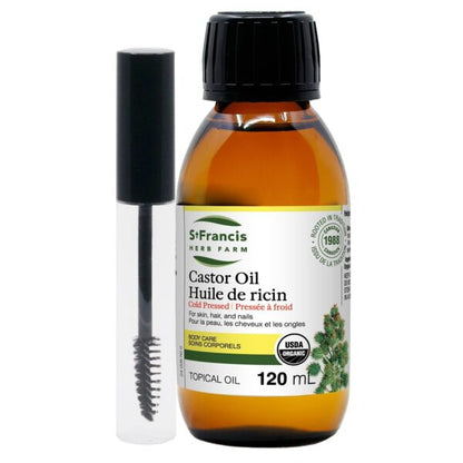 Castor Oil 100% Pure & Organic, Glass Bottle