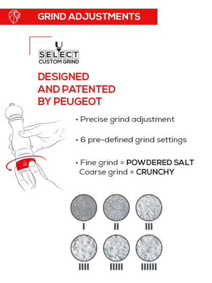 Peugeot Paris u'Select Manual Salt Mill, Graphite