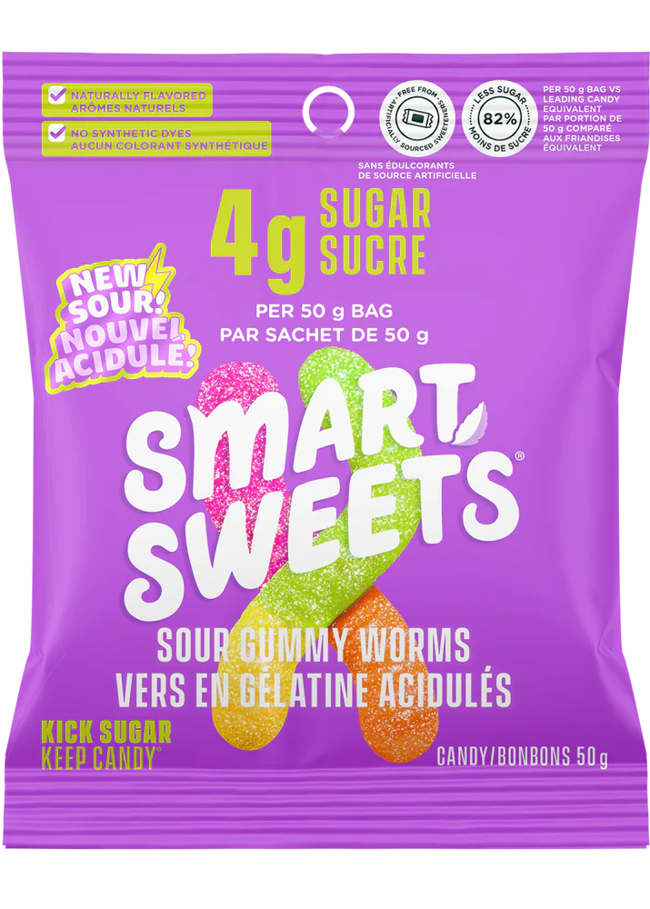 Smart Sweets Sour Gummy Worms