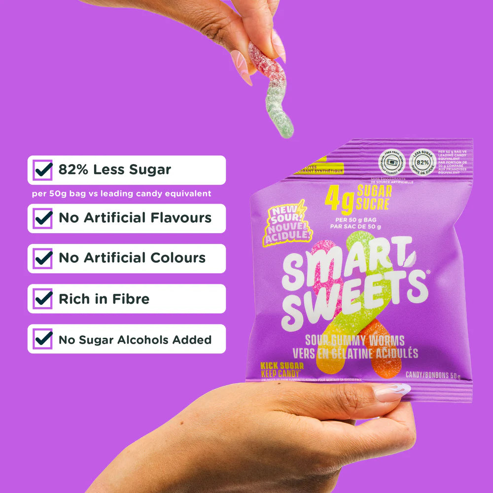 Smart Sweets Sour Gummy Worms