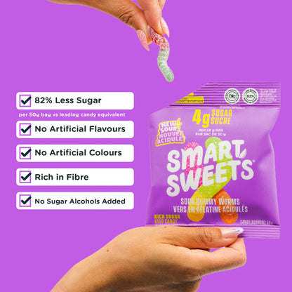 Smart Sweets Sour Gummy Worms