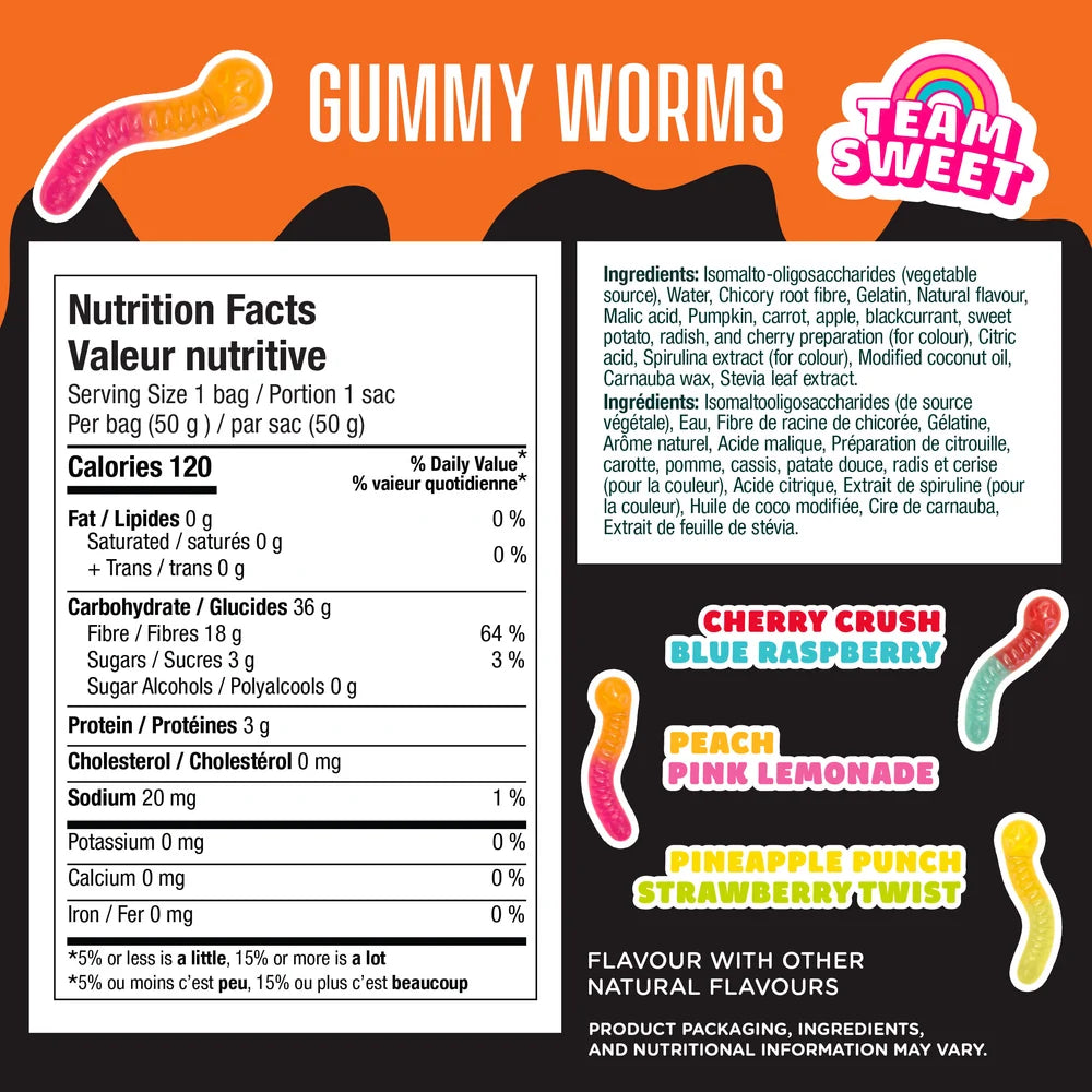 Smart Sweets Halloween Gummy Worms - LE