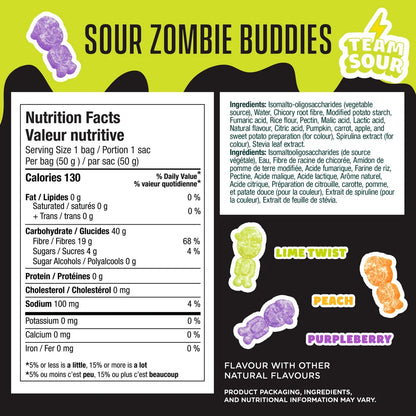 Smart Sweets Sour Zombie Buddies - LE