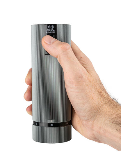 Peugeot Line Electric Mill Set 6", Carbon & Aluminum