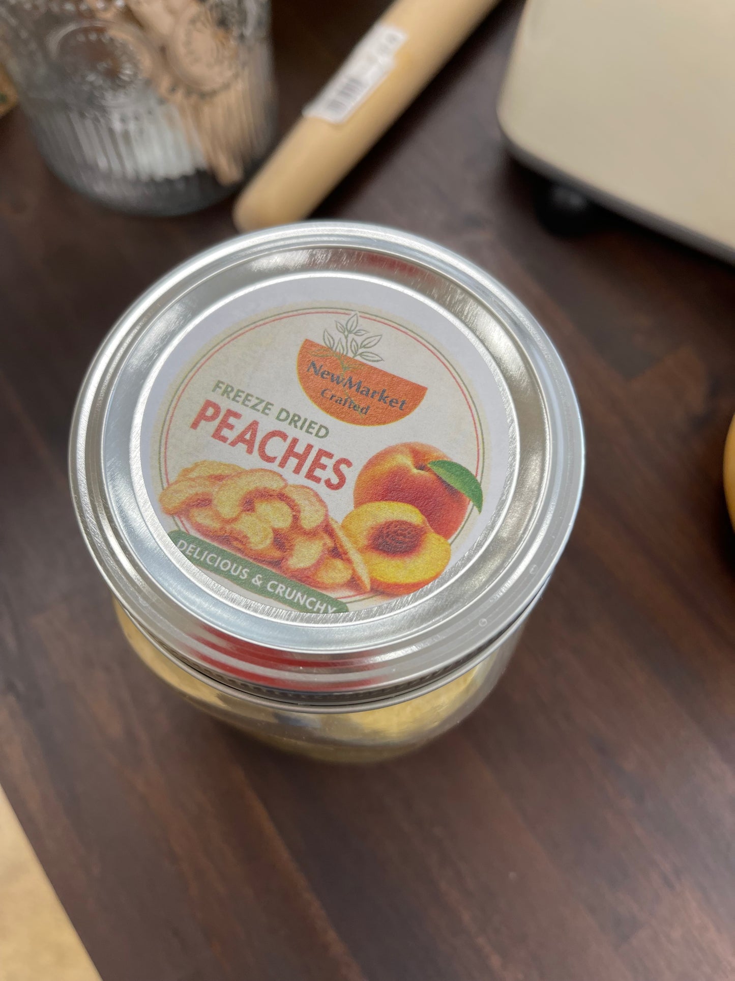 Peach Slices, Freeze-Dried