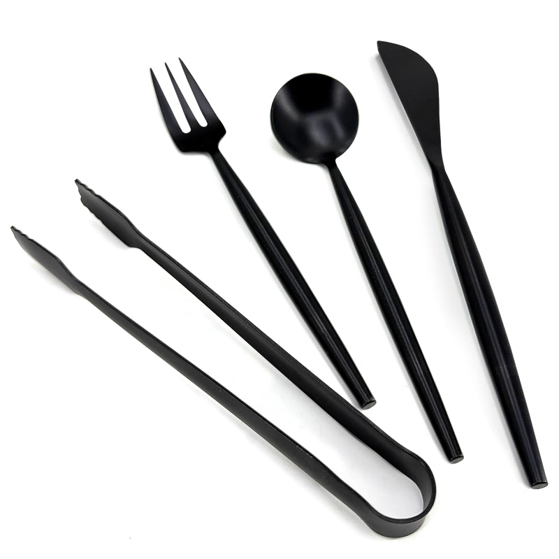 Charcuterie Utensils Set of 4, Black