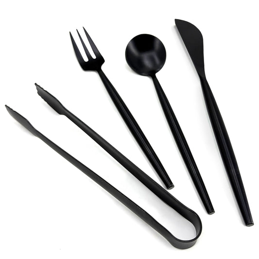 Charcuterie Utensils Set of 4, Black