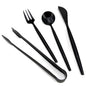 Charcuterie Utensils Set of 4, Black