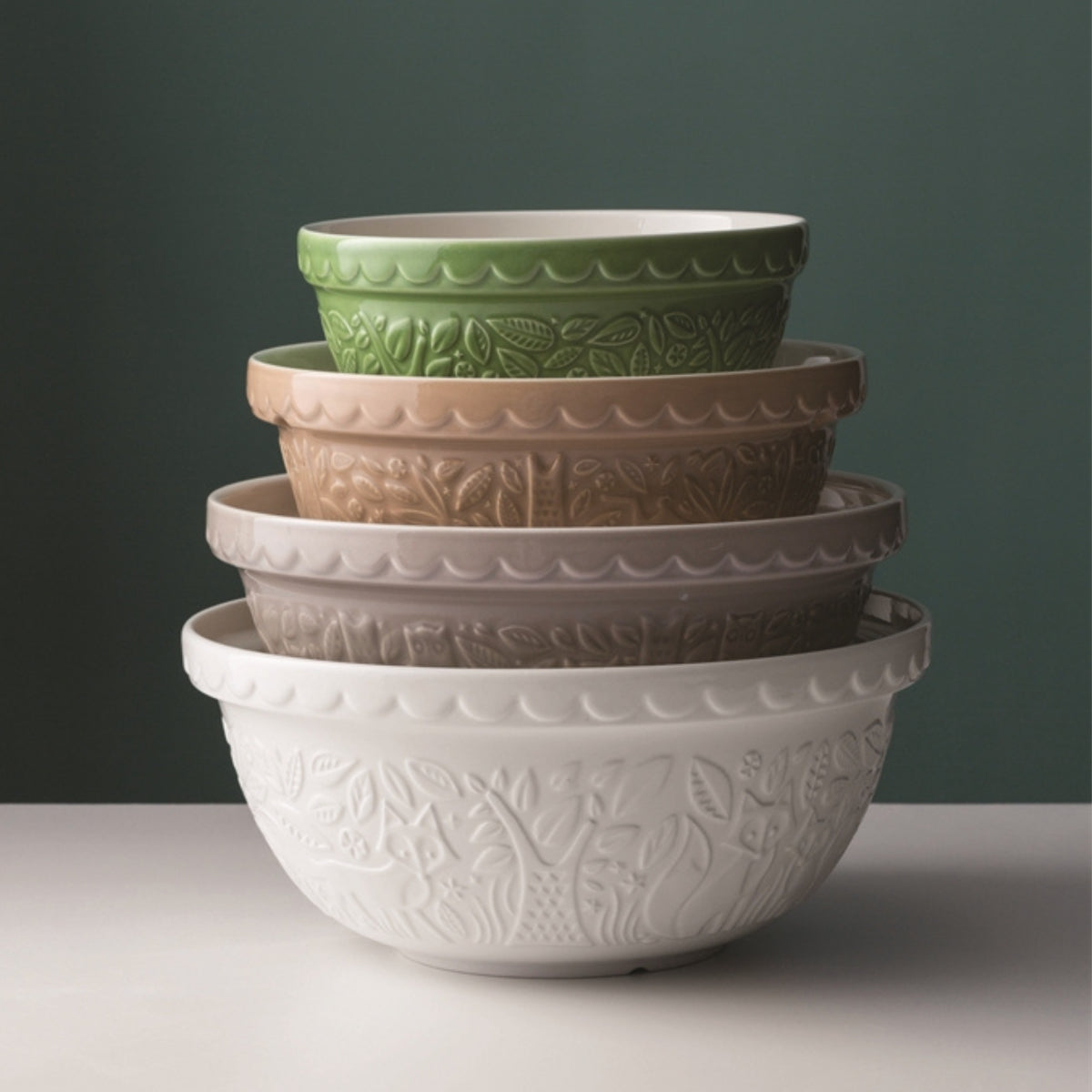 Mason Cash Forest Mixing Bowl 4.0L Fox, Cream