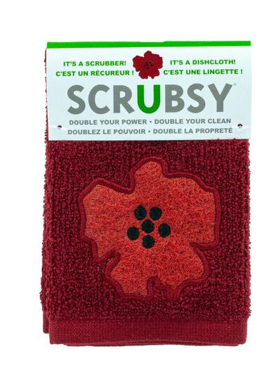 Scrubsy Red Flower