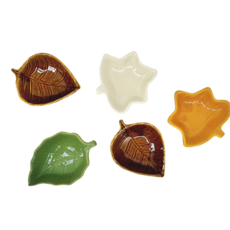 Dip Bowl Leaf, Assorted