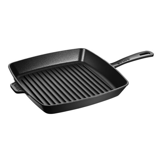 Staub Cast Iron Grill Pan, Black