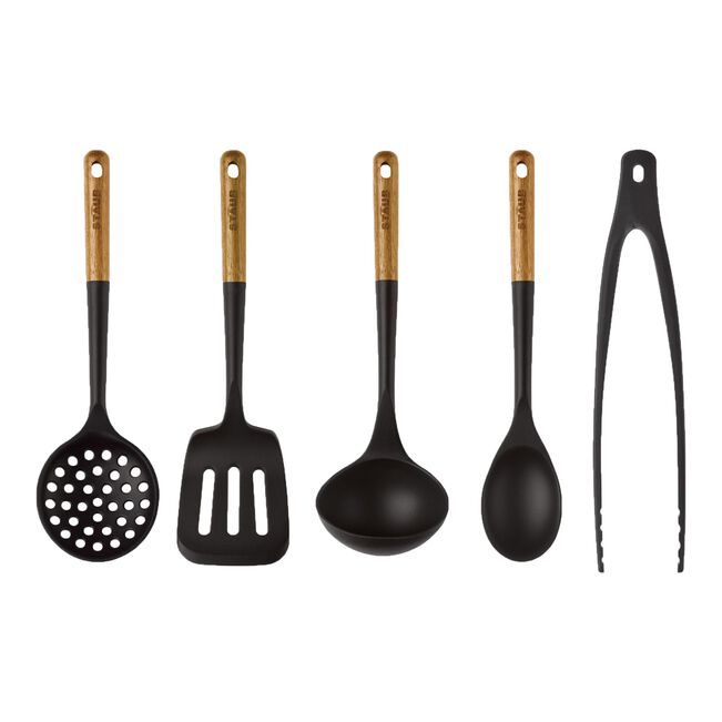 Staub Kitchen Gadgets, Wood & Silicone, 5 Piece