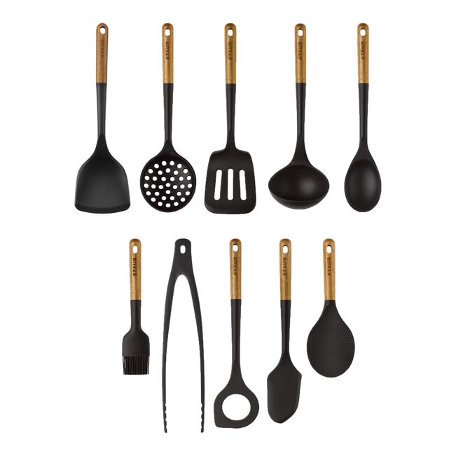 Staub Kitchen Gadgets, Wood & Silicone, 10 Piece