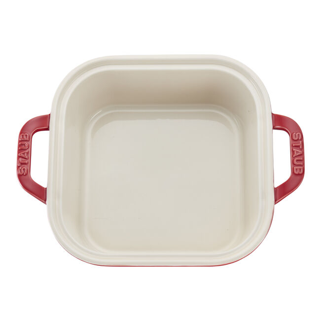 Staub Mixed Baking Dish Set, Cherry Red