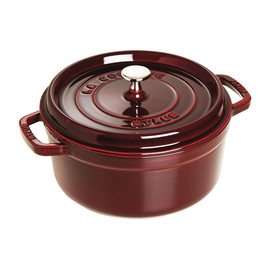 Staub la Cocotte Round Cast Iron, Grenadine Red