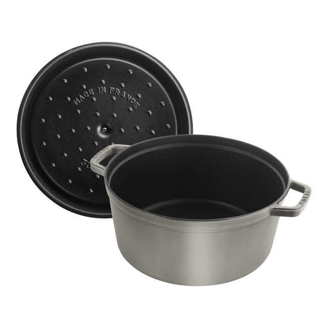 Staub la Cocotte Round Cast Iron, Graphite Grey