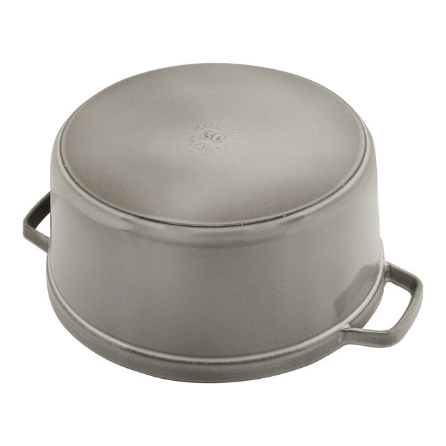 Staub la Cocotte Round Cast Iron, Graphite Grey