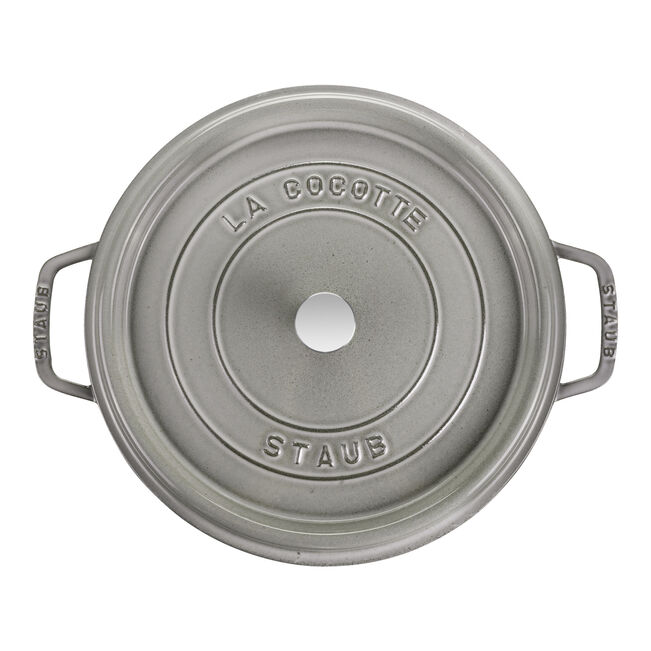 Staub la Cocotte Round Cast Iron, Graphite Grey