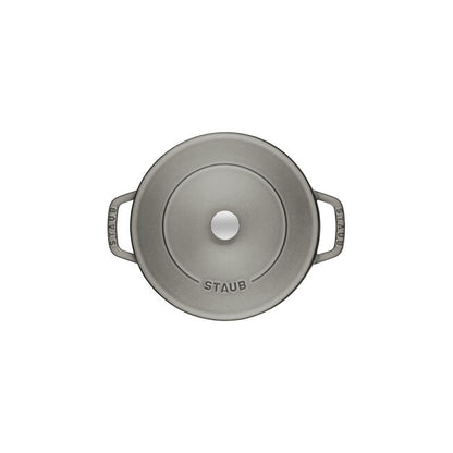 Staub Cast Iron Saute Pan Chistera, Graphite Grey