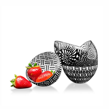 Dip Bowl Black & White, 10cm