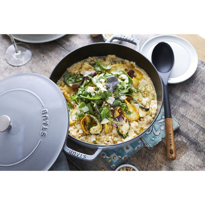 Staub Serving Spoon, Wood & Silicone