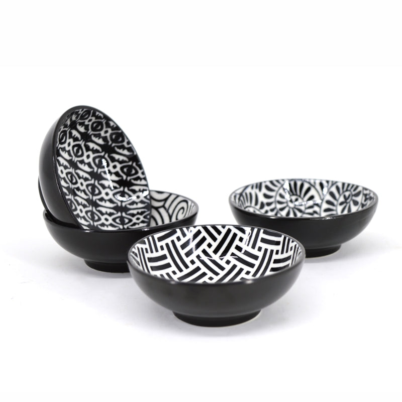 Dip Bowl Black & White, 8cm