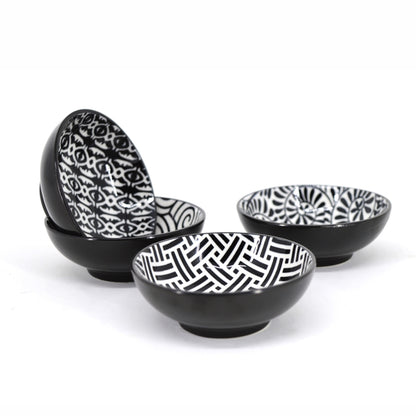 Dip Bowl Black & White, 8cm