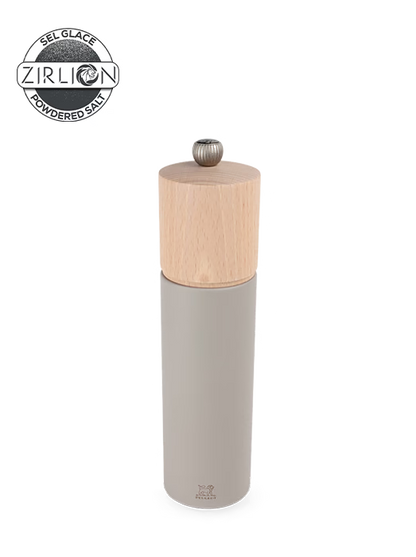 Peugeot Boreal Manual Salt Mill 8", Pebble Grey