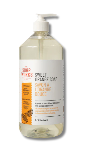 Soap Works Liquid Glycerin Soap, Sweet Orange
