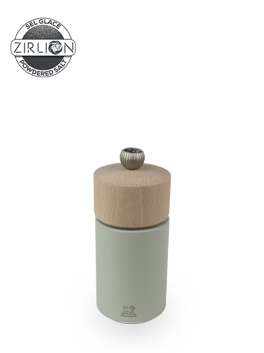 Peugeot Boreal Manual Salt Mill 5", Sage Green