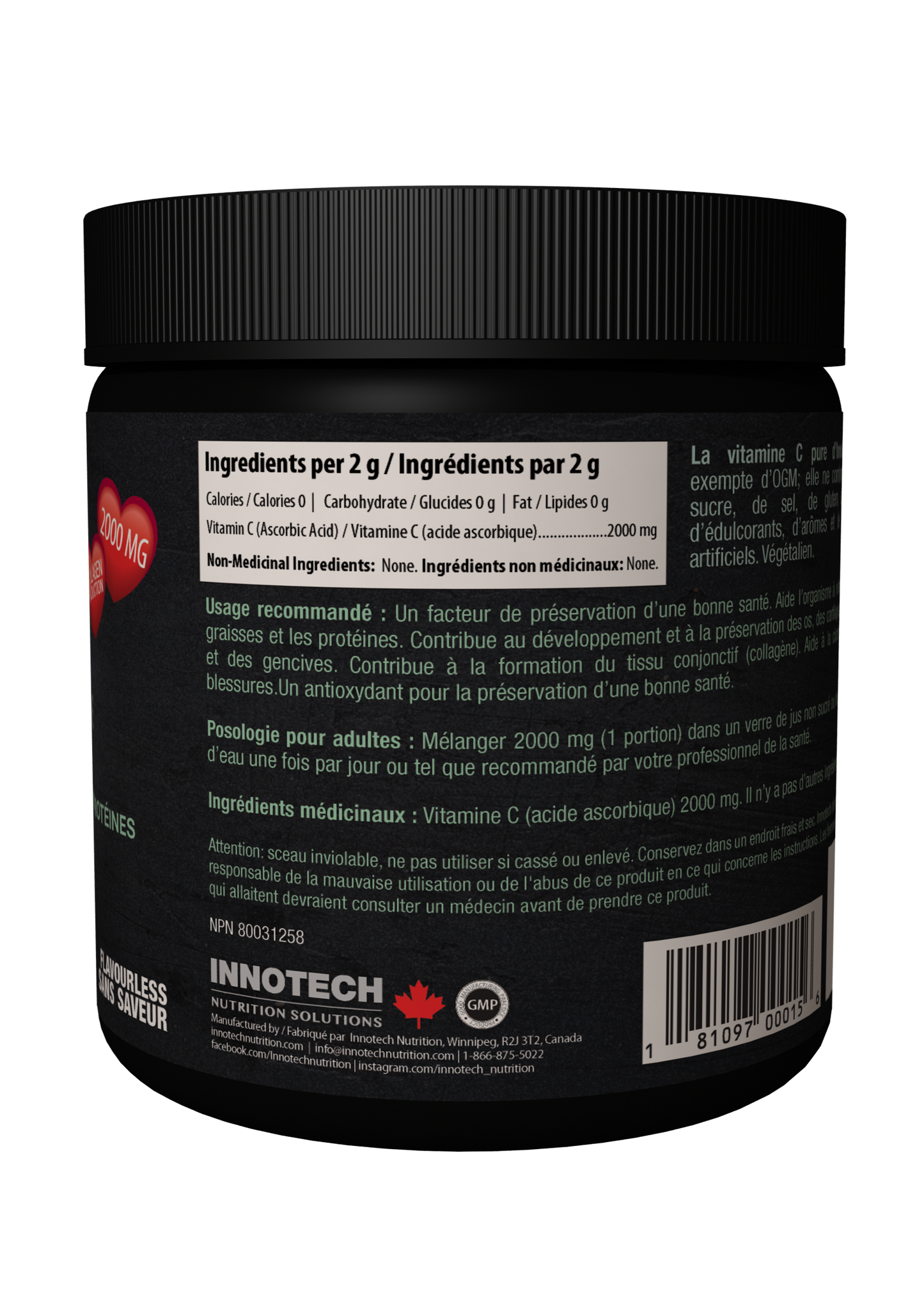 Vitamin C Pure Ascorbic Acid, Fine Powder