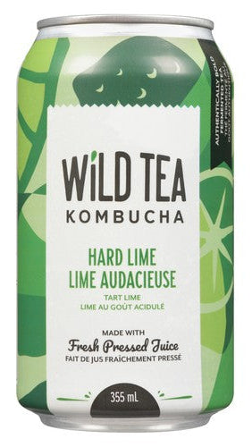 Wild Tea Kombucha Hard Lime (Org) *REFRIGERATED*