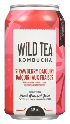 Wild Tea Kombucha Strawberry Daiquiri (Org) *REFRIGERATED*